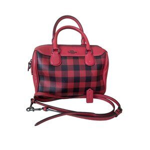 Coach Mini Bennett Satchel with Gingham Print F38948 Pre-owned